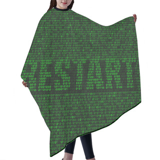Personality  Restart Code Background Hair Cutting Cape