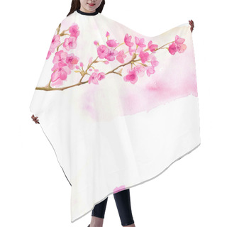Personality  Branch Of Cherry Blossom Hair Cutting Cape
