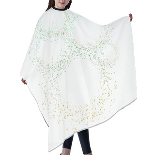 Personality  Exploded Particle Rings Abstract Background Hair Cutting Cape