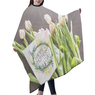 Personality  Mothers Day Greeting Card And Flowers Hair Cutting Cape