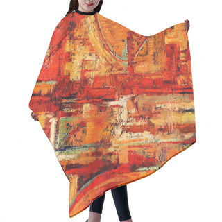 Personality  Abstract Painting Hair Cutting Cape