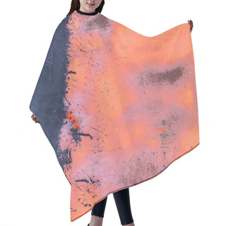 Personality  Iron Surface Is Covered With Paint Texture Background Hair Cutting Cape