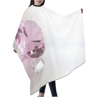 Personality  Faceted Pink Kunzite Gemstone Hair Cutting Cape