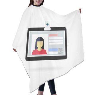 Personality  Identification Card Hair Cutting Cape