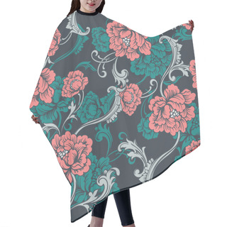 Personality  Seamless Background. Baroque Pattern Hair Cutting Cape