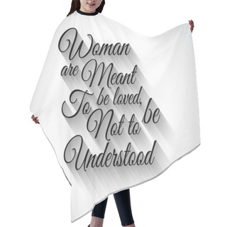 Personality  Inspirational Typo Vintage Cursive Style Hair Cutting Cape