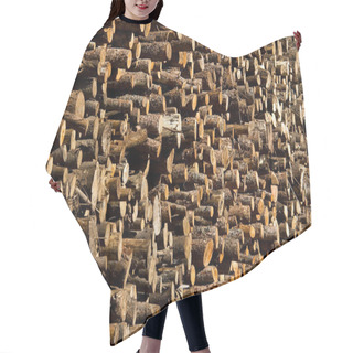 Personality  Wood Logs Hair Cutting Cape