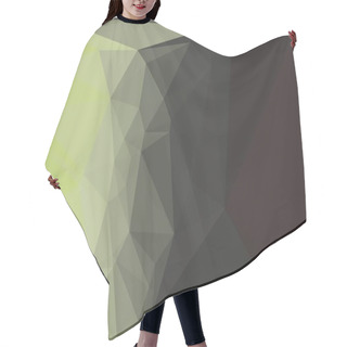 Personality  Pastel Green And Dark Grey Geometric Background With Mosaic Design Hair Cutting Cape