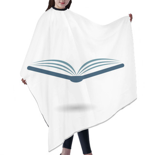 Personality  Open Book Icon Hair Cutting Cape