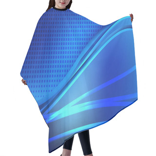 Personality  Modern Abstract Cool Blue Background Hair Cutting Cape