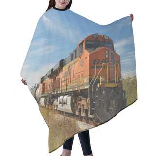 Personality  Diesel Locomotives GE Evolution, Texas City, Texas, USA Hair Cutting Cape