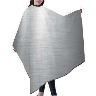 Personality  Polished Metal Texture. Hair Cutting Cape