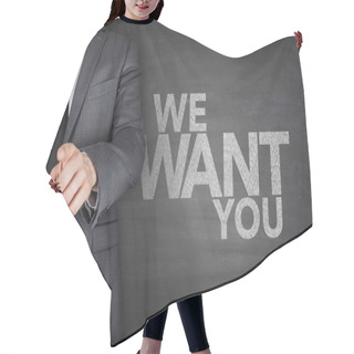Personality  We Want You On Blackboard Hair Cutting Cape