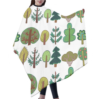 Personality  Trees Forest Pattern Hair Cutting Cape