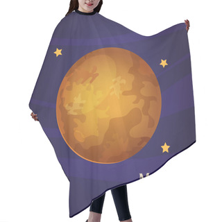Personality  Colorful Cartoon Mercury Planet. Hair Cutting Cape