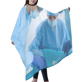 Personality  Surgery Team In The Operating Room Hair Cutting Cape