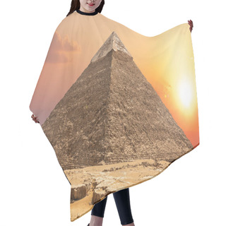 Personality  Famous Pyramid Of Chephren And The Sunset In Giza Hair Cutting Cape
