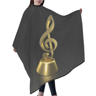 Personality  3D Violin Clef Hair Cutting Cape