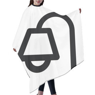 Personality  Street Lamp Bold Line Vector Icon Hair Cutting Cape