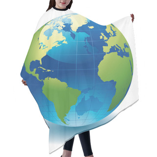 Personality  Globe Of The World Hair Cutting Cape