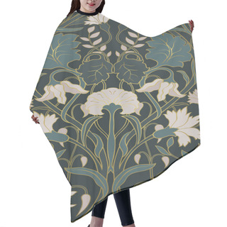 Personality  Floral Pattern For Wallpaper. Hair Cutting Cape