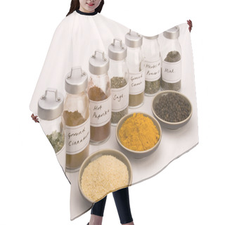 Personality  Various Spice Bowls Hair Cutting Cape