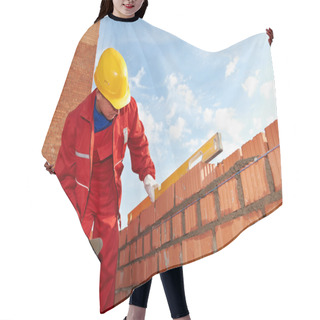 Personality  Construction Mason Worker Bricklayer Hair Cutting Cape