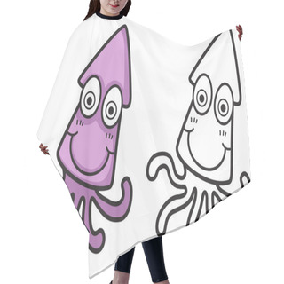 Personality  Colorful And Black And White Octopus For Coloring Book Hair Cutting Cape