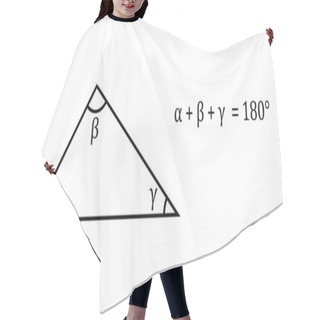 Personality  Sum Of Angles Of A Triangle Measure 180 Degrees Hair Cutting Cape