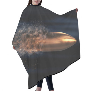 Personality  Flying Bullet With A Dust Trail On A Dark Background Hair Cutting Cape