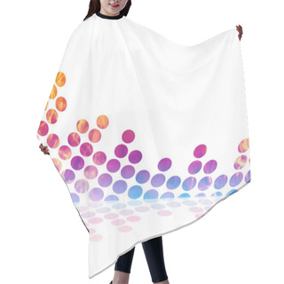 Personality  Fiery Graphic Equalizer Hair Cutting Cape