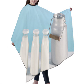 Personality  Milk In Glass Bottles Hair Cutting Cape