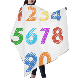 Personality  Numbers Quilt And Old Fashioned Baby Blanket Design Hair Cutting Cape