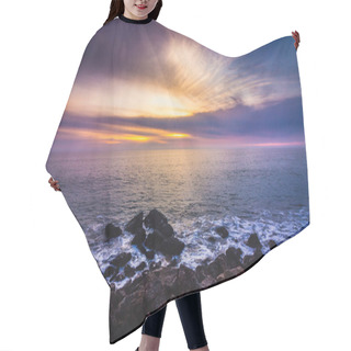 Personality  Colorful Point Dume Sunset Hair Cutting Cape