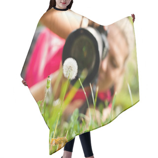 Personality  Photograph Taking A Picture Hair Cutting Cape