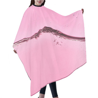 Personality  Wavy Clear Water On Pink Background With Drops Hair Cutting Cape
