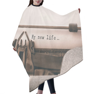 Personality  My New Life Message Hair Cutting Cape