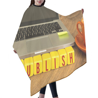 Personality  Publish Written On Cubes Hair Cutting Cape