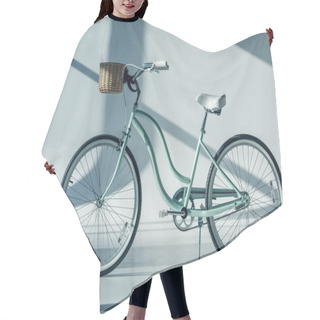 Personality  Hipster Bicycle With Basket Hair Cutting Cape
