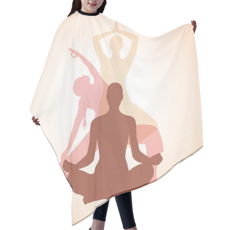 Personality  Yoga Poses Hair Cutting Cape