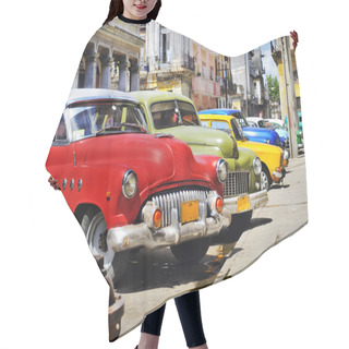 Personality  Colorful Havana Cars Hair Cutting Cape
