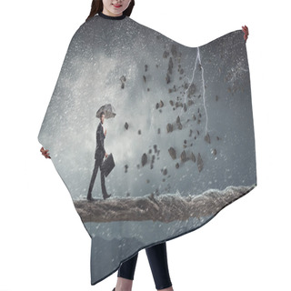 Personality  Overcome Fear Of Failure . Mixed Media Hair Cutting Cape