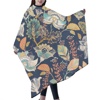 Personality  Floral Seamless Patter, Provence Style Hair Cutting Cape