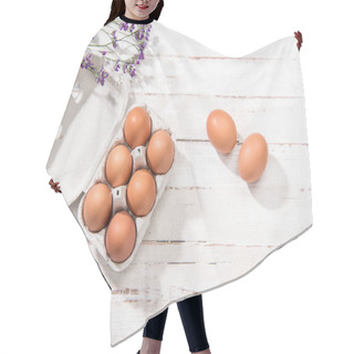 Personality  Chicken Eggs In Box Hair Cutting Cape
