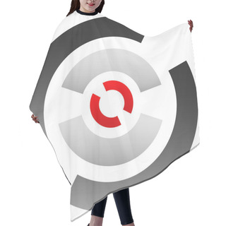 Personality  Crosshair Icon, Target Symbol.  Hair Cutting Cape