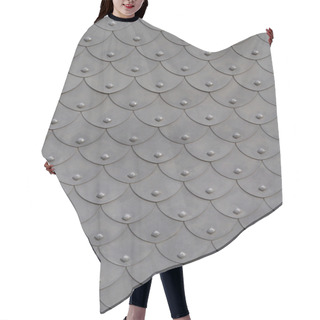 Personality  Metal Armor Fish Scale With Rivets Hair Cutting Cape