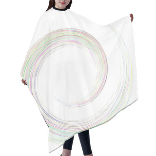 Personality  Detailed Twirl, Spiral Element. Whirlpool, Whirligig Effect. Cir Hair Cutting Cape
