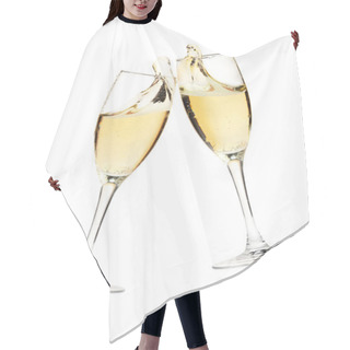 Personality  Cheers! Two Champagne Glasses Hair Cutting Cape