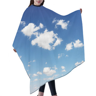 Personality  Blue Sky And Clouds. Hair Cutting Cape