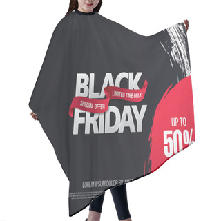 Personality  Black Friday Sale Banner Hair Cutting Cape